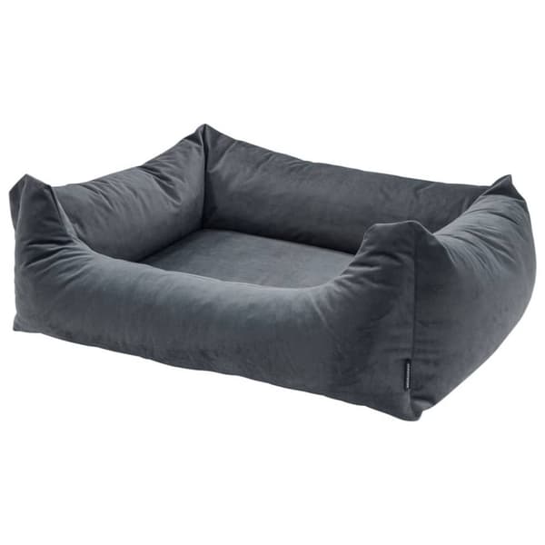 Madison Hundsäng Velvet 100x80x25 cm grå