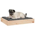 Miniatyrbillede 7 af 9: vidaXL hundeseng 61,5x49x9 cm massivt fyrretræ