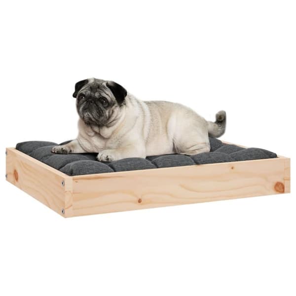 vidaXL hundeseng 61,5x49x9 cm massivt fyrretræ