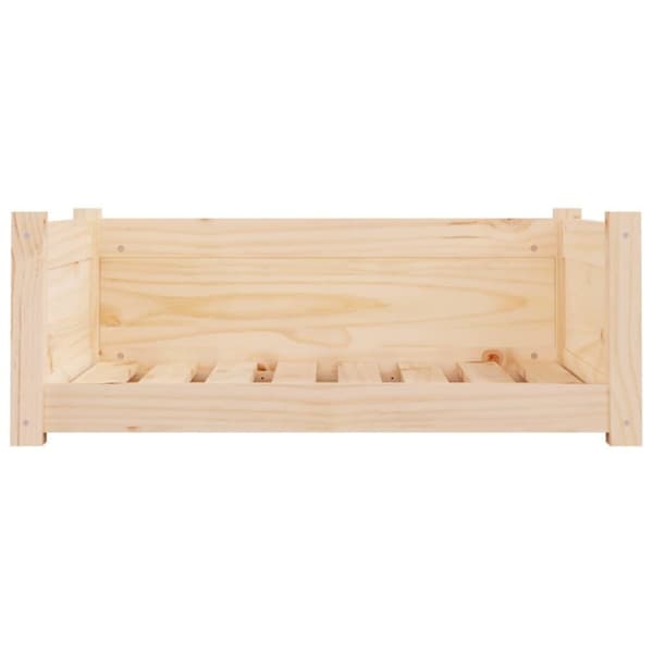 vidaXL hundeseng 75,5x55,5x28 cm massivt fyrretræ