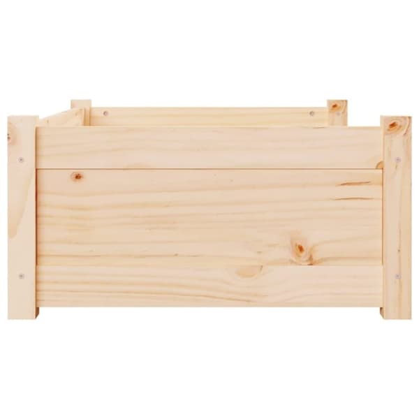 vidaXL hundeseng 75,5x55,5x28 cm massivt fyrretræ