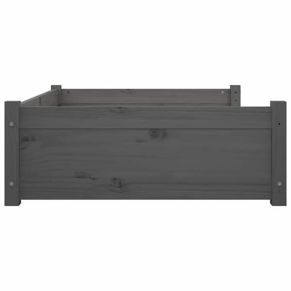 vidaXL Koiransänky harmaa 95,5x65,5x28 cm täysi mänty