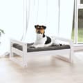 Miniatyrbillede 3 af 9: vidaXL hundeseng 55,5x45,5x28 cm massivt fyrretræ hvid