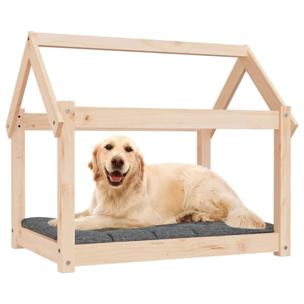 vidaXL hundeseng 81x60x70 cm massivt fyrretræ