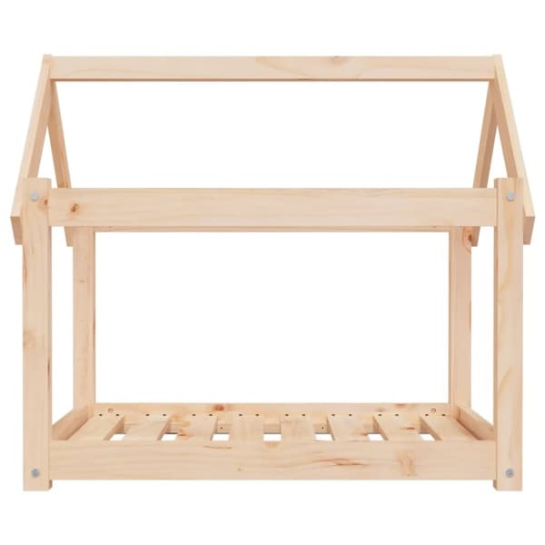 vidaXL hundeseng 81x60x70 cm massivt fyrretræ