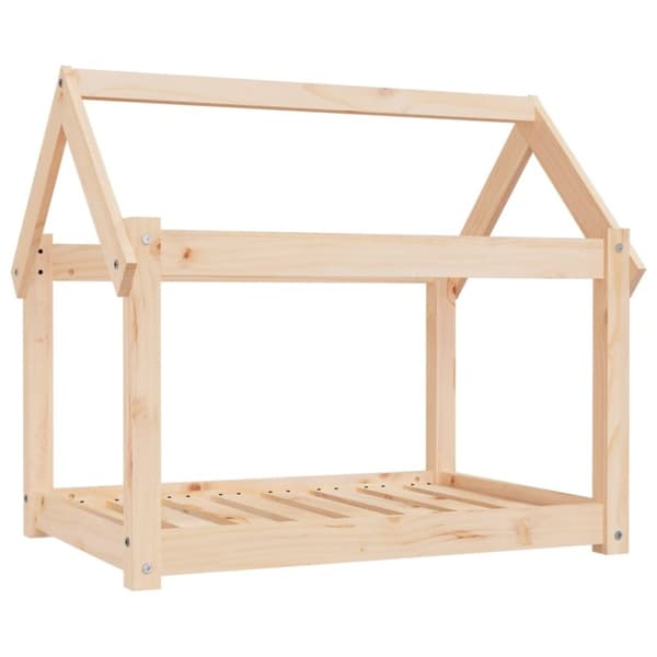 vidaXL hundeseng 81x60x70 cm massivt fyrretræ