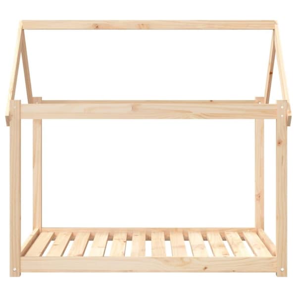 vidaXL hundeseng 111x80x100 cm massivt fyrretræ