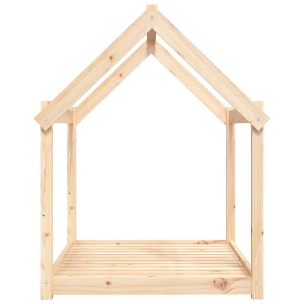 vidaXL hundeseng 111x80x100 cm massivt fyrretræ