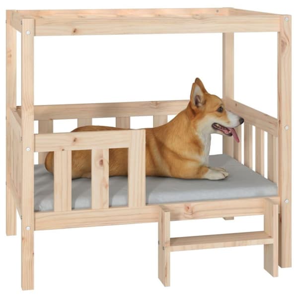 vidaXL hundeseng 95,5x73,5x90 cm massivt fyrretræ