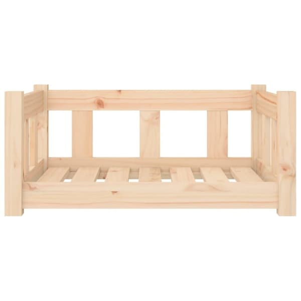 vidaXL hundeseng 65,5x50,5x28 cm massivt fyrretræ