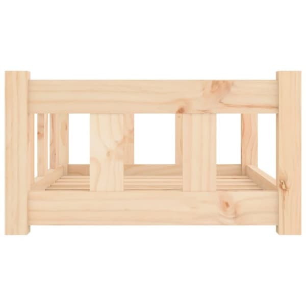 vidaXL hundeseng 65,5x50,5x28 cm massivt fyrretræ