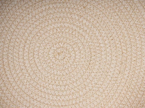 Dyreseng Beige Bomull Polyester 44 cm for hunder katter Rund form med håndtak Moderne