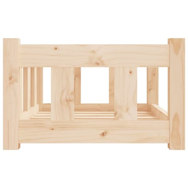 vidaXL Hundeseng 55,5x45,5x28 cm heltre furu