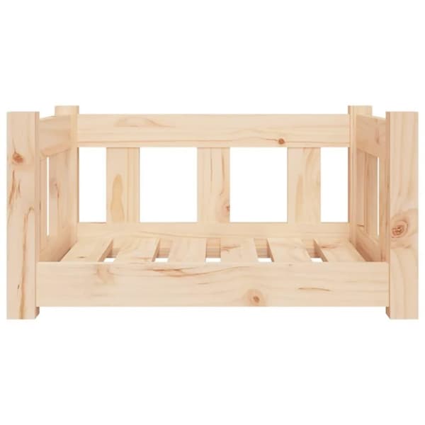 vidaXL Hundeseng 55,5x45,5x28 cm heltre furu
