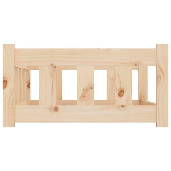 vidaXL hundeseng 75,5x55,5x28 cm massivt fyrretræ