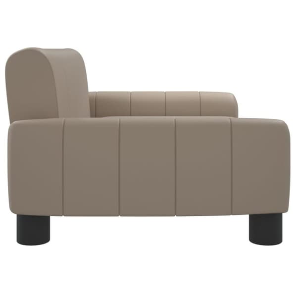 vidaXL Hundbädd cappuccino 70x45x30 cm konstläder