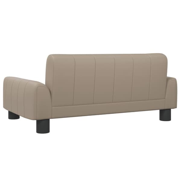 vidaXL hundeseng 70x45x30 cm kunstlæder cappuccinofarvet