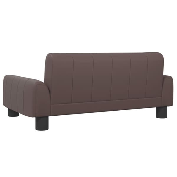 vidaXL Hundbädd brun 70x45x30 cm konstläder