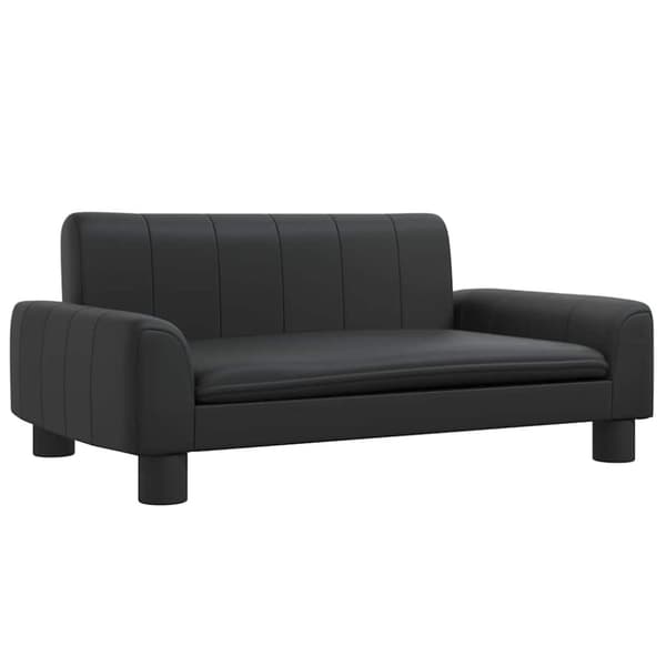 vidaXL Hundbädd svart 70x45x30 cm konstläder