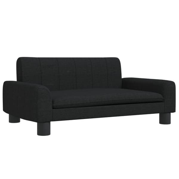 vidaXL hundeseng 70x45x30 cm stof sort