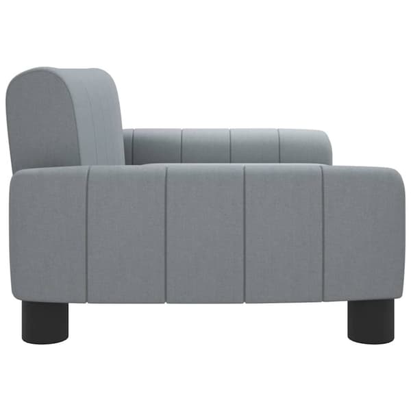 vidaXL hundeseng 70x45x30 cm stof lysegrå