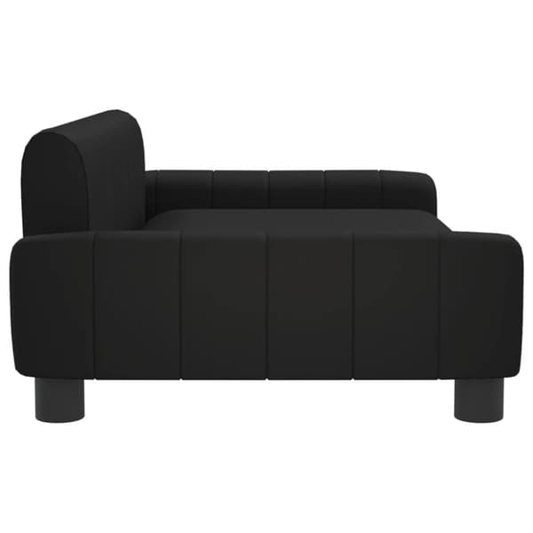 vidaXL hundeseng 90x53x30 cm kunstlæder sort