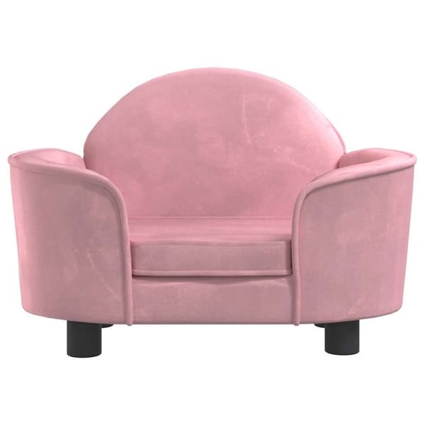 vidaXL Hundbädd rosa 66x40x45 cm sammet