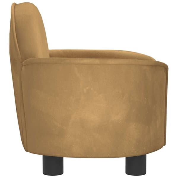 vidaXL hundeseng 66x40x45 cm velour brun