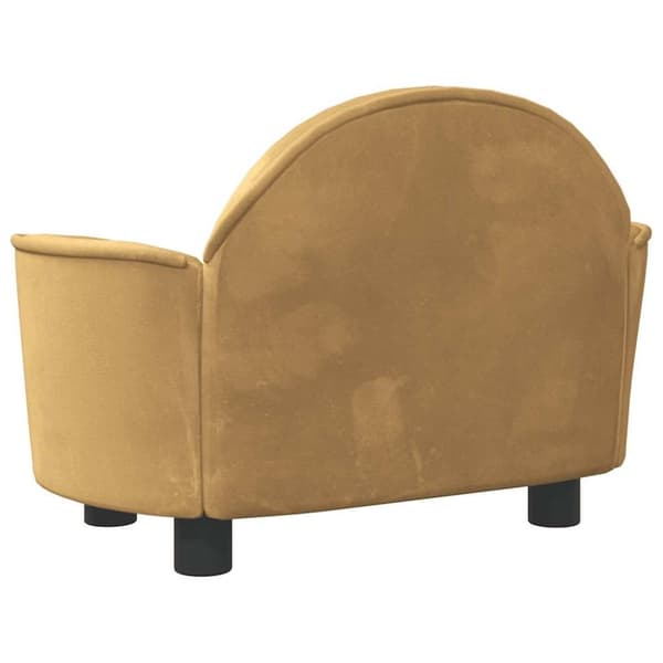 vidaXL Hundbädd brun 66x40x45 cm sammet