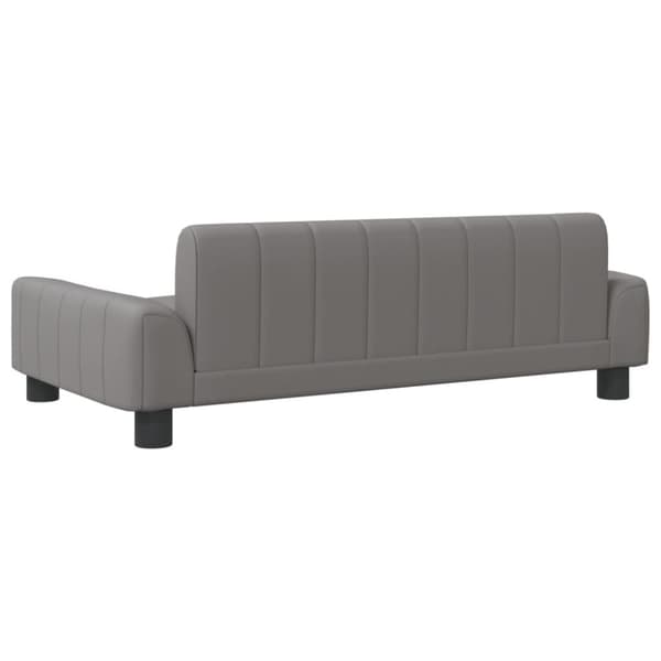 vidaXL hundeseng 90x53x30 cm kunstlæder grå
