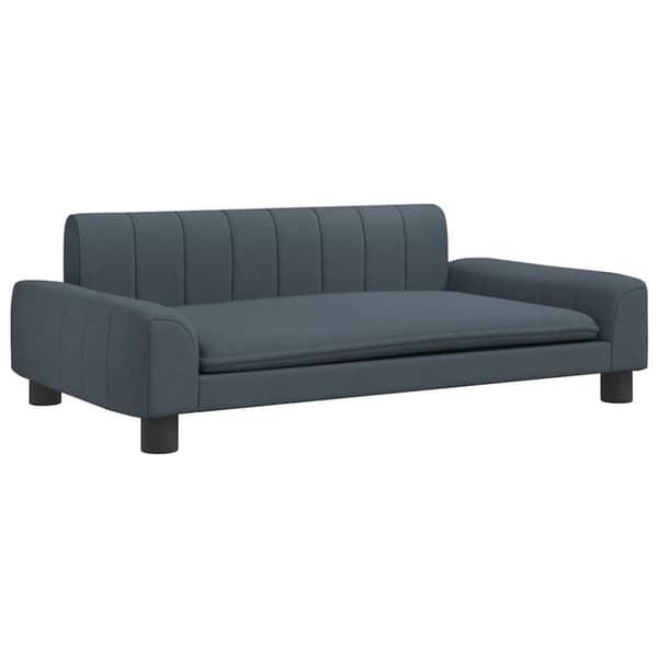 vidaXL Hundbädd mörkgrå 90x53x30 cm tyg