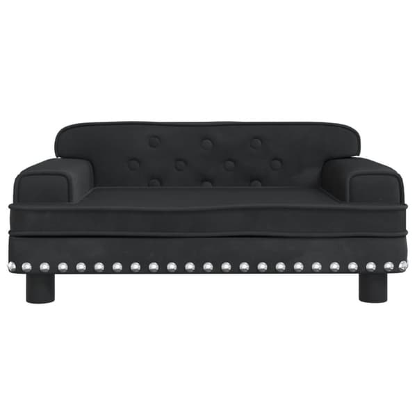 vidaXL Hundbädd svart 70x45x30 cm sammet