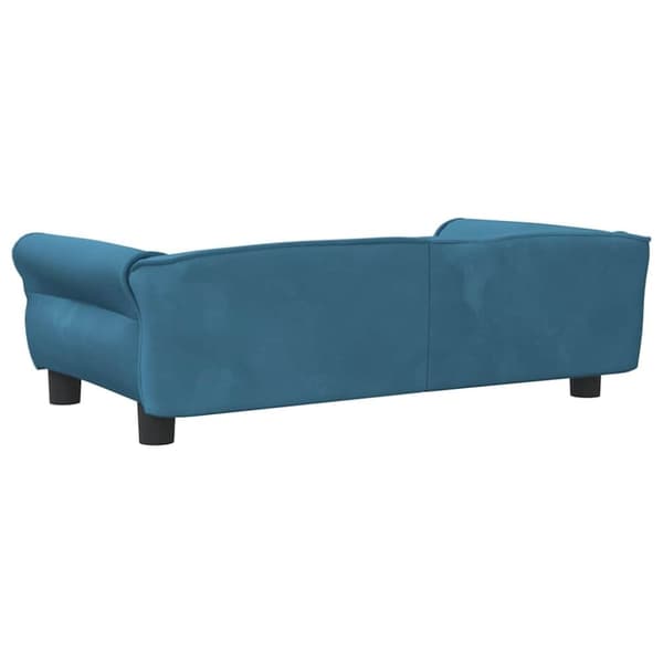 vidaXL Hundbädd blå 95x55x30 cm sammet