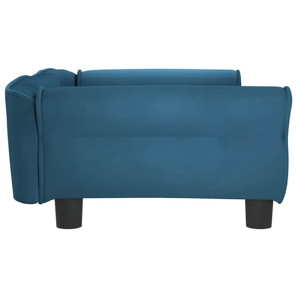 vidaXL hundeseng 95x55x30 cm velour blå