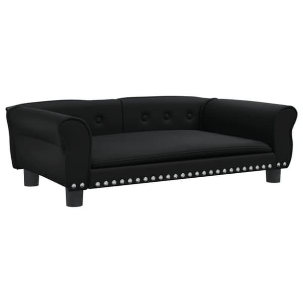 vidaXL Hundbädd svart 95x55x30 cm konstläder
