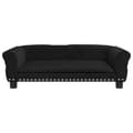 Miniatyrbillede 2 af 7: vidaXL hundeseng 95x55x30 cm velour sort