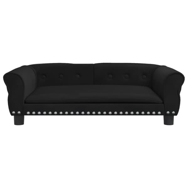 vidaXL hundeseng 95x55x30 cm velour sort