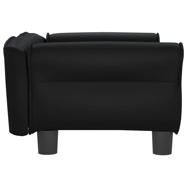 vidaXL hundeseng 70x45x30 cm kunstlæder sort
