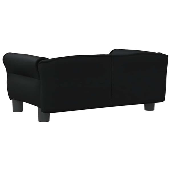 vidaXL hundeseng 70x45x30 cm kunstlæder sort