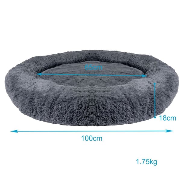Hundsäng Hundkudde Kattsäng Fluffig plyschbädd för husdjur Djursäng hundbädd Kattbäddskudde hundsoffa Kattsoffa