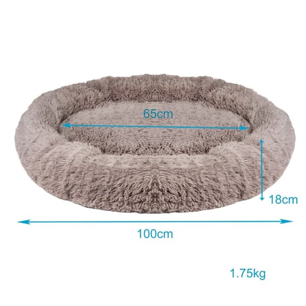 Hundsäng Hundkudde Kattsäng Fluffig plyschbädd för husdjur Djursäng hundbädd Kattbäddskudde hundsoffa Kattsoffa
