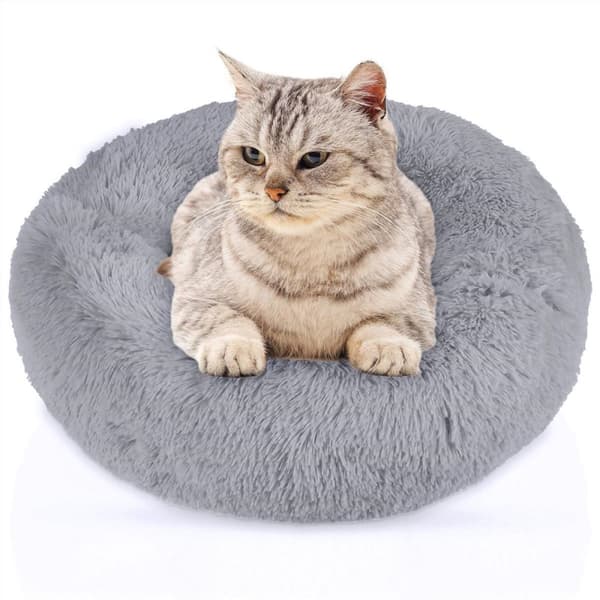 Hundsäng Hundkudde Kattsäng Fluffig plyschbädd för husdjur Djursäng hundbädd Kattbäddskudde hundsoffa Kattsoffa