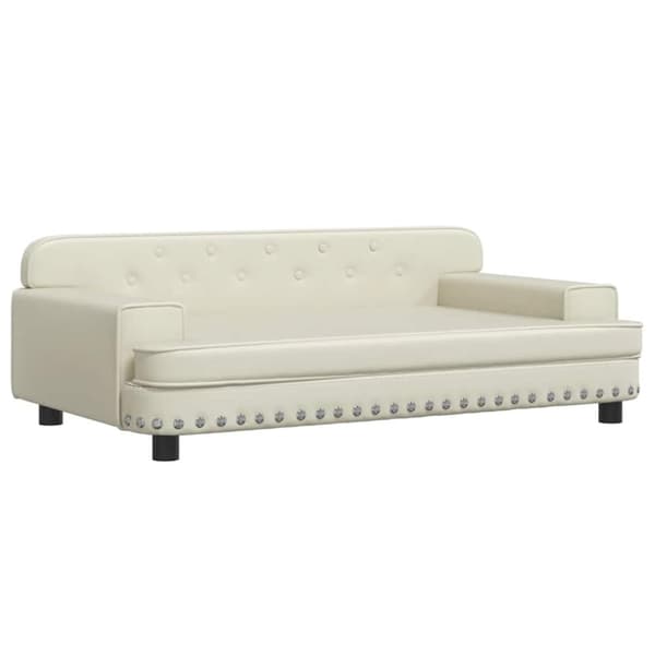 vidaXL hundeseng 790x53x30 cm kunstlæder cremefarvet