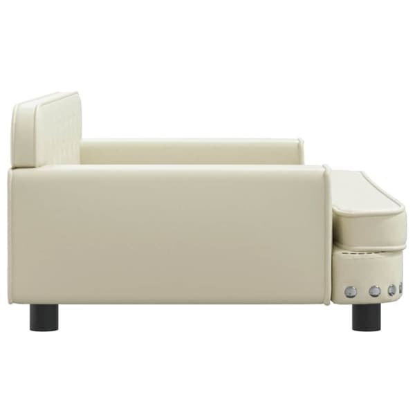 vidaXL hundeseng 790x53x30 cm kunstlæder cremefarvet