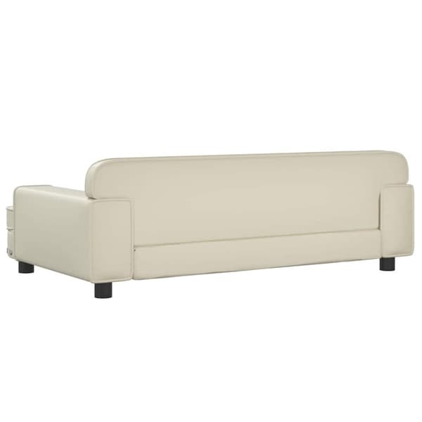 vidaXL hundeseng 790x53x30 cm kunstlæder cremefarvet