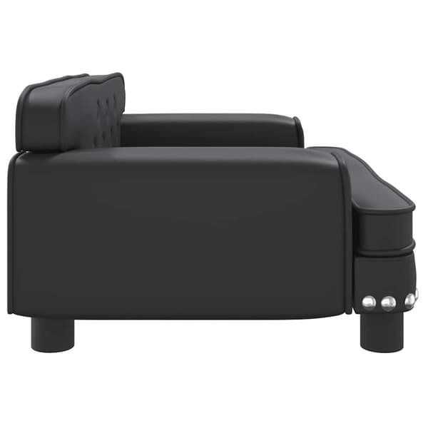 vidaXL hundeseng 70x45x30 cm kunstlæder sort