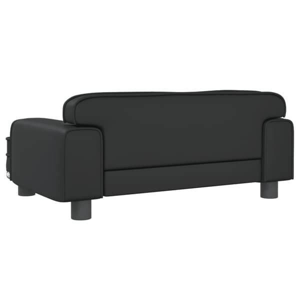 vidaXL hundeseng 70x45x30 cm kunstlæder sort