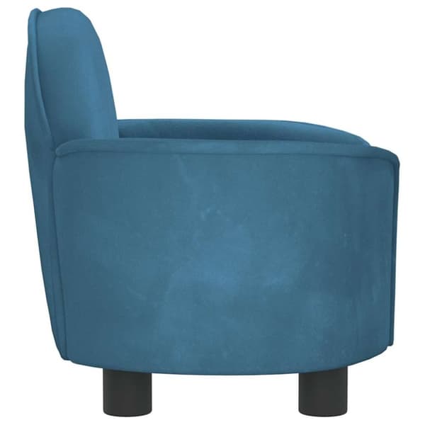 vidaXL hundeseng 66x40x45 cm velour blå