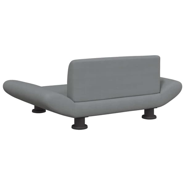 vidaXL hundeseng 70x45x28 cm stof lysegrå