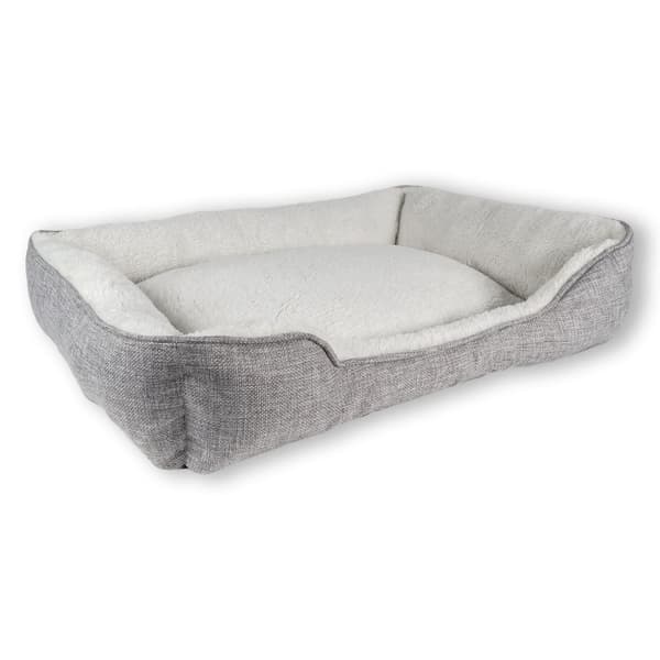 Hundsäng Hundkudde Kattsäng Fluffig plyschbädd för husdjur Djursäng hundbädd Kattbäddskudde hundsoffa Kattsoffa 60 x 47 x 13 cm